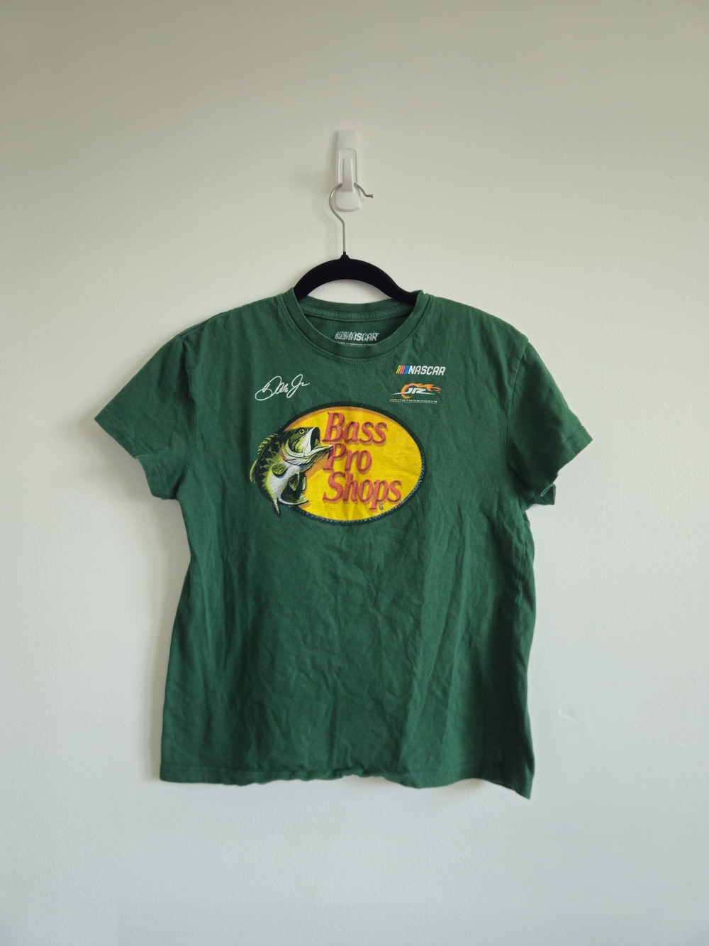 Nascar X Bass Pro Shops Women's Green Short Sleeve Tee T Shirt Extra Small